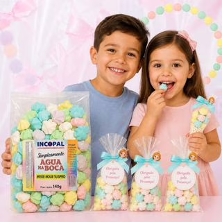 200 Mini Suspiro p/ Lembrancinha - 1 Pacotes de 140g Incopal