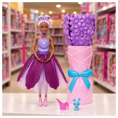 Boneca Barbie Reveal Margarida Roxa Mattel