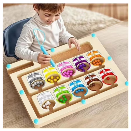 Brinquedo Educativo Labirinto Montessori Jogo Cores Infantil