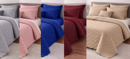 🔥🔥  Cobre Leito Queen Matelado Dupla Face Leve Confortável Macio Cáqui Matelado