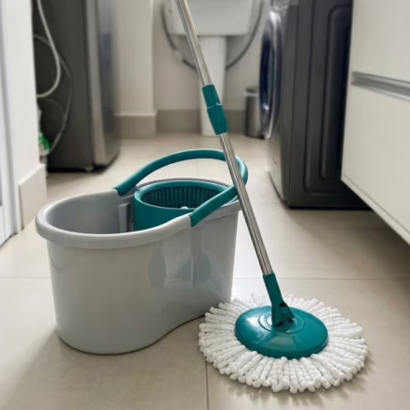 Flash Limp - Mop Giratório Fit, Balde 8 litros - MOP5010 - ABS Cinza