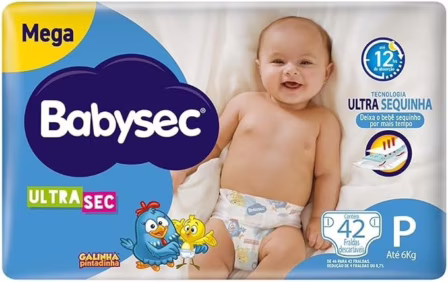 Fralda Babysec Ultrasec Galinha Pintadinha P 42 Unidades