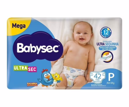 Fralda Babysec Ultrasec P 42 unidades