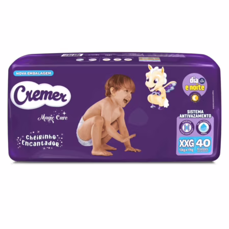 Fralda Cremer Magic Care XXG com 40 Unidades