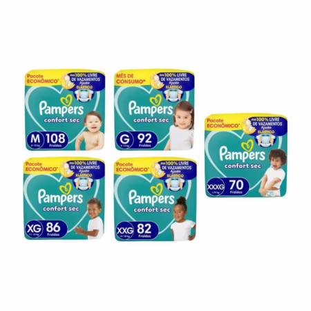 Fralda Pampers Confort Sec