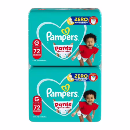 Fralda Pampers Pants Ajuste Total G com 144