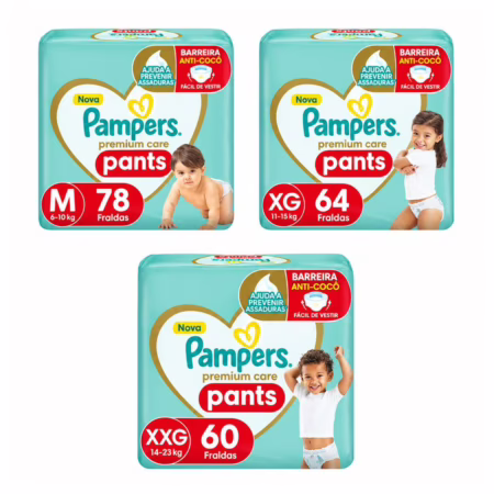 Fralda Pampers Pants Premium Care