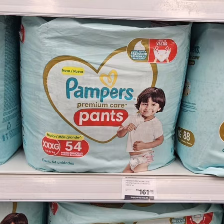 Fralda Pampers Premium Care Pants XXXG 54