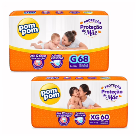 Fralda Pom Pom Protek Proteção de Mãe
