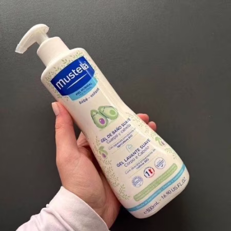 Gel Lavante Suave Mustela Bebê Corpo e Cabelo 500ml