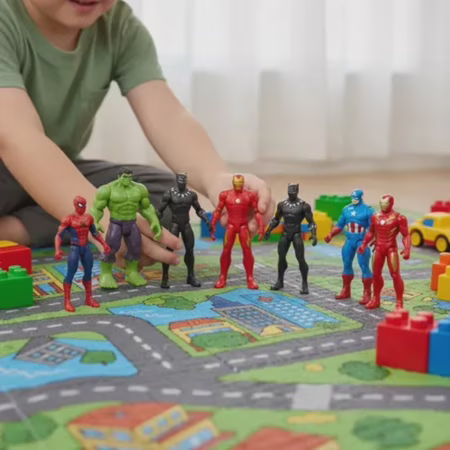 Kit 10 Mini Bonecos Marvel Vingadores Heróis  Lembrança Festa ✨