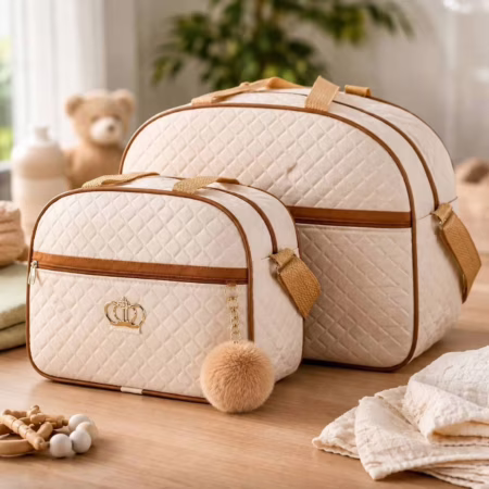 Kit 2 Bolsa Maternidade Menino/Menina Mala Para Bebê