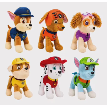 Kit 6 Urso Pelúcia  Patrulha Canina Coleção Completa Ursinho ✨