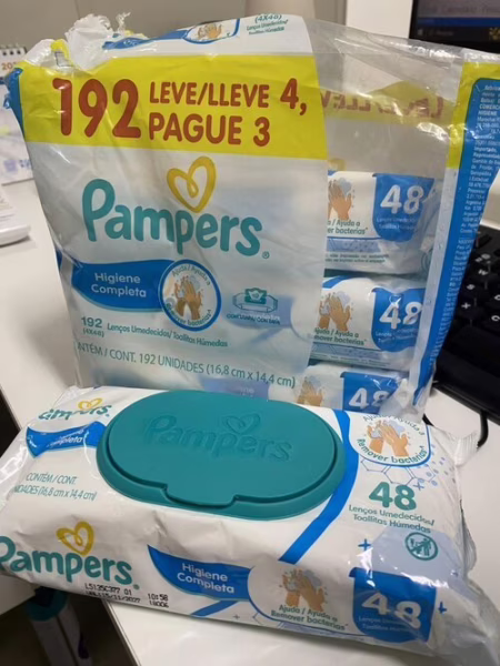 Lenços Umedecidos Pampers Higiene Completa192 Unidades