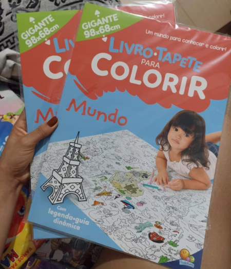 Livro-Tapete para Colorir: Mundo