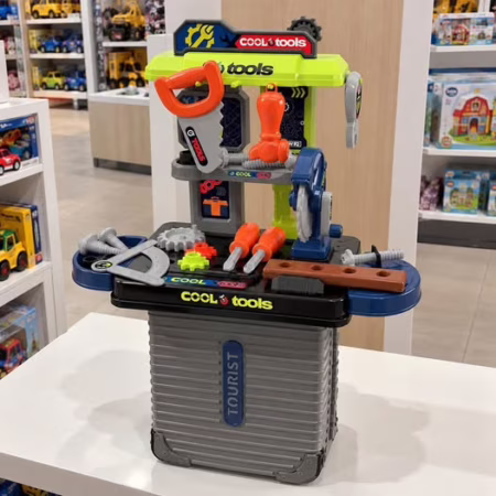 Maleta De Ferramentas Infantil Mini Bancada C/31pç Maxi Toys