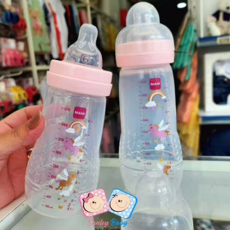 MAM Baby Kit 2 Mamadeiras Easy Active Set, 270ml e 330ml Rosa