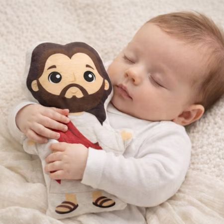 Naninha Jesus de Braços Abertos para Bebês, Crianças e Pets