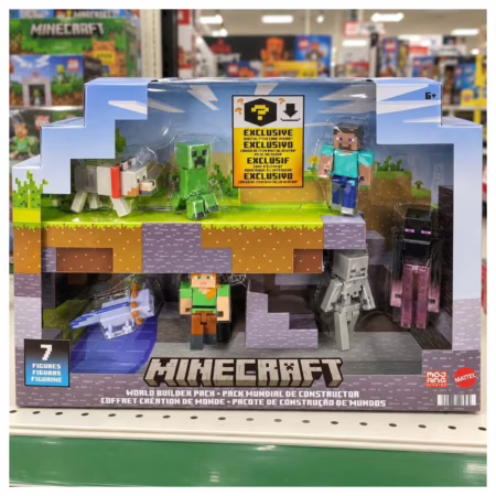 Pacote exclusivo World Builder da Minecraft Mattel Mojang