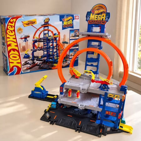 Pista Hot Wheels CITY Mega Garagem a