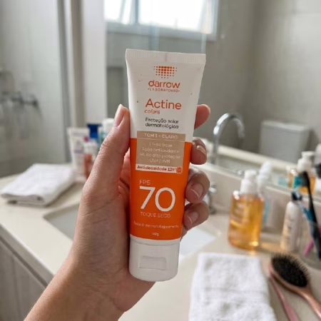🚨 Protetor Solar Facial Dermatológico Darrow Actine Colors Pele Clara FPS70 40g