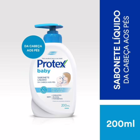 Protex Baby Delicate Care Sabonete Líquido Infantil, 200ml
