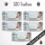 05 Pacotes Lenços  Toalhas Umedecidas Gió Baby 100 Folhas Com Tampa Flip Top
