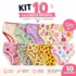 Kit Escova de dente infantil + Fio dental + Gel dental Peppa Pig