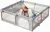 150×180×68cm Cercadinho para Bebe Para Bebês e Crianças Pequenas Chiqueirinho Bebe Para Internos & Externos Cercadinho de Segurança Resistente Para Bebês com Malha Macia e Respirável