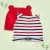2 Gorros Orelhinha Bebê Zip (tam. P e M)
