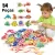🛍️54/33PCs Pescaria magnética infantil Brinquedo pescaria de madeira  Jogo montessori Interativo Pai-Filho