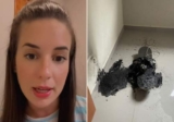 Ventilador pegou fogo com criança no quarto