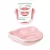 Adoleta Bebê Kit 03 pratos Infantis Rosa Claro