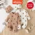 🛍️Adorável Conjunto De Macacão De Urso Para Bebês De 0 A 18 Meses , Manga Comprida Com Chapéu De Presente , Roupa Unissex