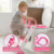 Assento Redutor Infantil Vaso Sanitário Privada Com Escada Trono Troninho (Rosa)