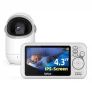 Babá Eletrônica Câmera, 4.3″ Monitores de Câmara de Vídeo, Pan & Tilt, 2 Way Audio, Visão Nocturna,