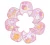 Babador Semaninha Felpudo Plastificado, Papi Textil (7 unidades) Rosa