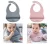 Babador Silicone Alimentação Bebê Introdução Alimentar Blw Impermeável Fecho Ajustável Com Bolso Pega Migalhas Livre De Bpa Freso Baby