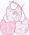 Babador Trios Felpudo e Plastificado para Bebê Papi 20cm X 19cm Contém 03 Un