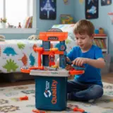 Bancada Maleta de Ferramentas Infantil 3 em 1 Multi Montagens Brinquedo Faz de Conta