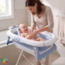 Banheira Dobrável Com Suporte Termômetro e Redutor Assento Ergonômico 20kg Melon Maxi Baby