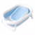 Banheira Para Bebê Dobrável Portátil 2 em 1 Com Assento 45L Azul Pipdip