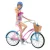 Barbie Conjunto de Brinquedo Bicicleta com Boneca para crianças a partir de 3 anos