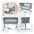 Berço Moisés Sleep 3 em 1 Co-Bed, Cinza – KaBaby