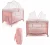 Berço Nanny 0 a 18kg Cosco Kids Rosa Rajado