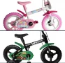 Bicicleta Aro 12 Styll Kids Radical Kid Verde e Preto