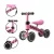 Bicicleta De Equilibro Sem Pedal Andador Infantil Para Bebê Cor Rosa