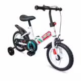 Bicicleta Infantil Aro 12 com Pedal e Rodinhas de Apoio para Menino e Menina, Modelo Educativo, Confortável e Seguro para Primeiros Passeios