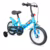 Bicicleta Infantil Aro 12 com Pedal e Rodinhas de Apoio para Menino e Menina, Modelo Educativo, Confortável e Seguro para Primeiros Passeios (Azul)