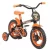 Bicicleta Infantil Aro 12 Track & Bikes – Arco Iris PO Preto e Laranja com Rodinhas